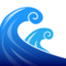 Water Wave emoji on Emojidex
